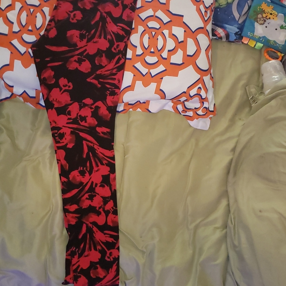 Floral leggings M